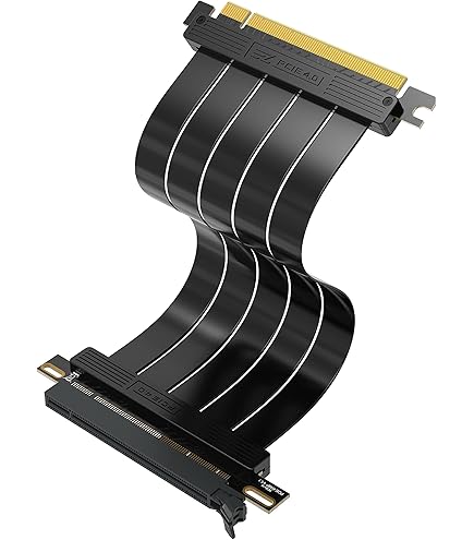 Amazon.co.jp: PCIE 4.0 X16 ライザーケーブル、高速 90 度直角