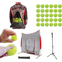 Amazon | 大型 バッティングネット バッティングティー 穴あき