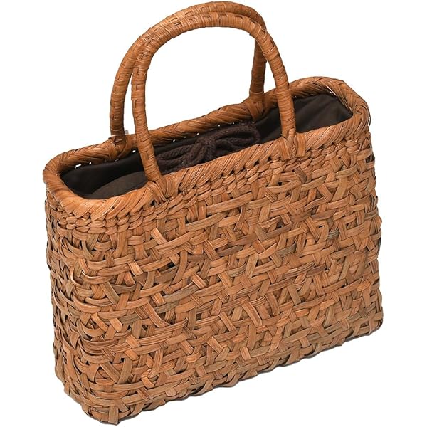 Amazon | [山葡萄] 胡桃 かごバッグ 手作り くるみ 山ぶどう 鞄 籠