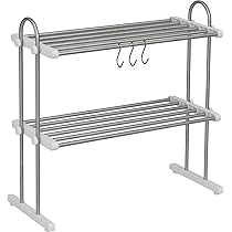 Amazon｜田窪工業所 伸縮置き棚 2段 Sフック付 PP2-90LS｜つっぱり棒