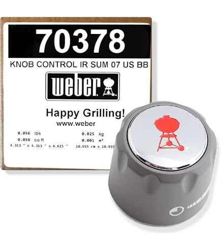 Weber Sear-Regler Für Summit-Grill (ab Baujahr 2007) – Originales Ersatzteil, Chromfarben Mit Roter Flamme