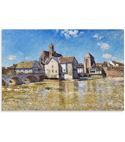 Amazon.co.jp: 世界の名画 アルフレッド・シスレー サンマメス