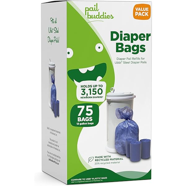 Amazon.co.jp: Ubbi Steel Diaper Pail, White by Ubbi : ベビー