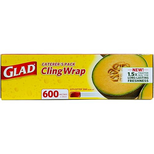 Glad Wrap, 600 Metre Clear Cling Wrap, BPA-Free, Microwave Ready, 600m x 33cm, 1 Count
