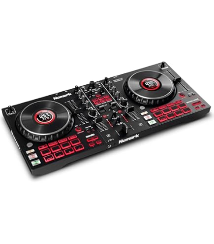 Numark Mixstream Pro Go Portable DJ Controller with Battery, Mixer