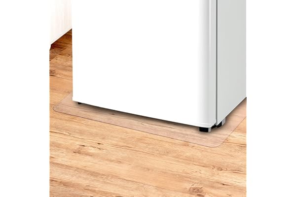 【床守るPVC】 冷蔵庫 マット シート 500Lクラス 冷蔵庫下マット 【ラチュナ Latuna キングジム】 (65×70cm 厚さ 2㎜) | 傷防止 凹み防止 冷蔵庫下敷きマット 冷蔵庫の下に敷く クリア 透明 賃貸 拭ける 床暖房対応 撥水