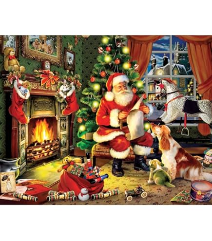 Naughty Or Nice 1000 Piece Jigsaw Puzzle - Christmas Santa Claus Puzzle