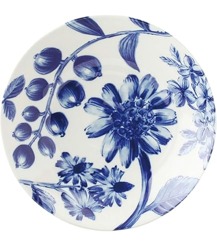 青と白の花模様の皿 陶磁器 Amazon｜aito製作所 「 ノルディックフラワー 」 カレー皿