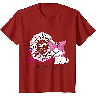 Amazon | DISNEY おしゃれキャット マリー プリント 152100013 Tシャツ