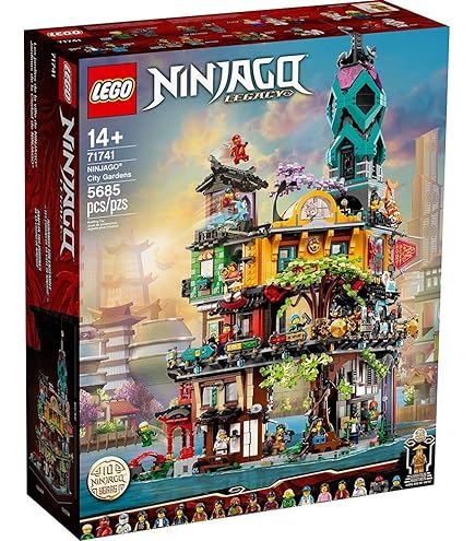 LEGO NINJAGO City Gardens Playset Featuring 19 Minifigures - 10th