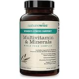 NatureWise Women’s Multivitamin Whole Food Complex with Stress Support | Vitamins for Healthy Heart & Bones + Sensoril Ashwag