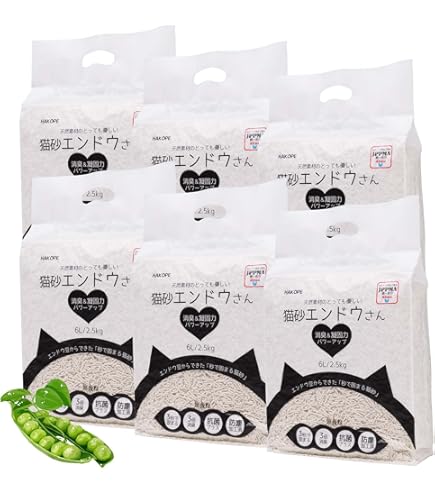 Amazon | JOYPET(ジョイペット) クリーンケア えんどう豆の猫砂 緑茶の