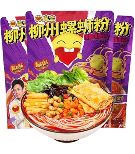 螺蛳粉 好欢螺 ルオスーフェン　9個 Amazon.co.jp: 好歡螺螺獅粉(黄色装)380g 螺子粉 オスーフェン タニシ