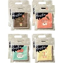 Amazon｜【8個セット】 丸辰 おめかしアニマルハーフハンカチ