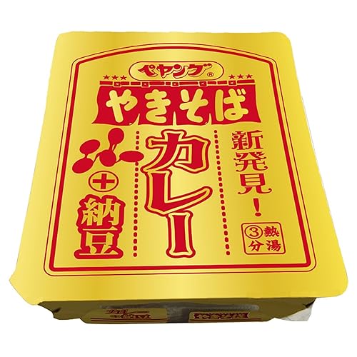ペヤング カレーやきそば+納豆