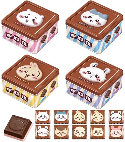 Amazon.co.jp: Tyrol Chiikawa Chiro Chocolate Tins, 15 Tablets x 8