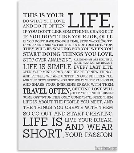 Amazon.co.jp: ホルスティーマニフェストポスター人生動機付けの感動的