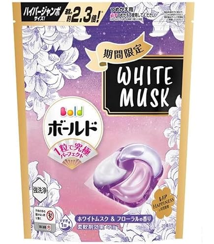 139 ボールド ジェルボール ホワイトムスク&フローラルの香 計250個 Amazon | 期間限定 ボールド ジェルボール ホワイトムスク＆フローラル