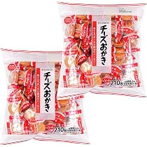 Amazon.co.jp: ブルボン チーズおかき 210g 2袋 大袋 業務用 御菓子 個