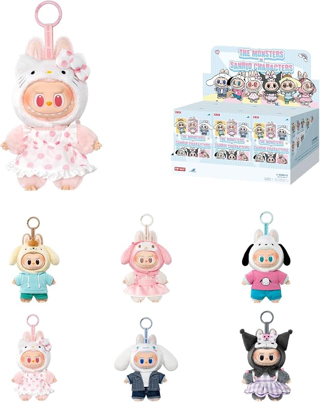 【POP MART 公式ストア】THE MONSTERS × Sanrio Characters ぬいぐるみペンダント 【1ピース】 labubu ラブブ らぶぶ ポップマート ブラインドボックス フィギュア おもちゃ ガチャガチャ プラモデル ギフト 推し活 ポプマ 正規品