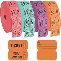 Amazon.co.jp: SOYANGNEK Party Tickets Raffle Tickets 4000 Pcs/4