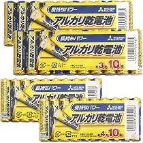 Amazon | 単3電池 単4電池 三菱電機 アルカリ乾電池 単3形 単4形 各20