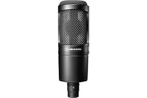 オーディオテクニカ AT2020 コンデンサーマイク XLR 動画配信 宅録 ポッドキャスト 実況 DTM レコーディング マイク 【国内正規品】 ブラック