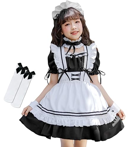 Amazon.co.jp: YUEEI メイド服 子供 ハロウィン コスプレ 仮装 女の子