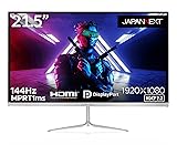 JAPANNEXT 21.5インチ ゲーミングモニター 144Hz 1ms フルHD 1920x1080解像度 TN パネル ディスプレイ (HDMI/DisplayPort/VESA対応/ブルーライトカット / 視野角170°) JN-T215FLG144FHD