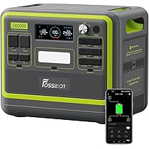 Amazon.co.jp: FOSSiBOT ポータブル電源 F2400 大容量 2048Wh リン酸鉄