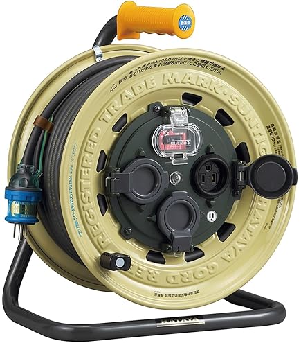 Amazon.co.jp: 日動 防雨・防塵型ドラム 100V 一般型 FW-E53 アース  