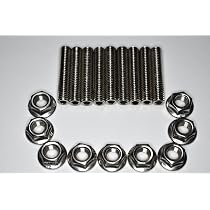 1320 Performance Stainless Exhaust manifold Stud Studs Bolt Kit B D H F GSR Si b16 b18c b18b ITR (18pc - Stud & Nut