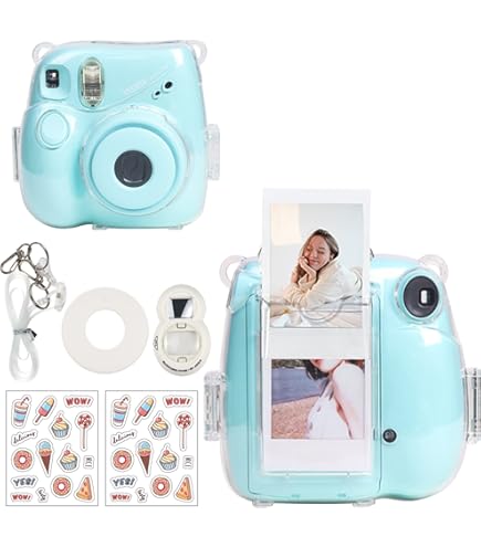 Amazon | 富士フィルム Instax Mini 7+ ライトブルー バンドル +