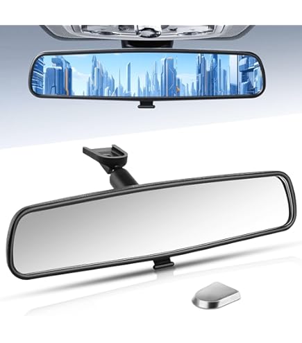 Replacement Interior Rear View Mirror For Nissan Rogue, Altima, Sentra & More – Anti-Glare, Wide View, Easy Install