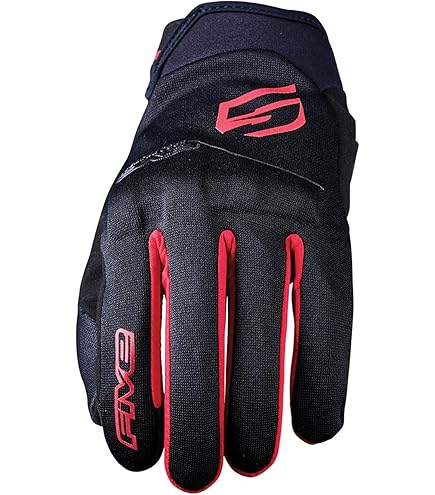 Amazon | ファイブ(FIVE) バイクグローブ ブラック/レッド