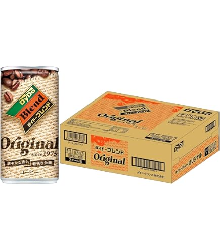 Amazon.co.jp: DyDo Blend Coffee ORIGINAL 185g缶×30本 : 食品・飲料
