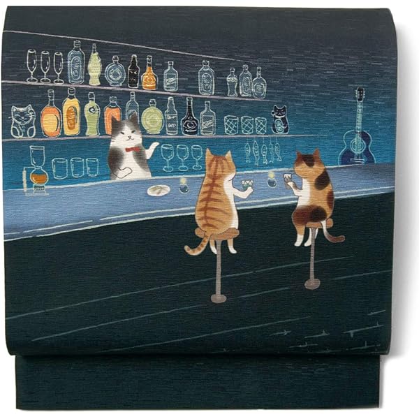 新品未使用 WAKKA ワッカ 京袋帯 猫 正絹 ねこ酒Bar 楽天市場】wakka 京袋帯 「ねこ酒Bar」京 wa・kka ブランド 高級