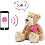 Pechat(ペチャット) ピンク ぬいぐるみをおしゃべりにするボタン型スピーカー【英語にも対応】