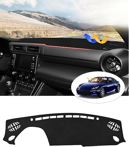 thumbnail interactive-video image 1 of Black Dash Cover Dashboard Mat For 2013-2016 Toyota 86 Scion FR-S Subaru BRZ, GTINTHEBOX 1 of 5