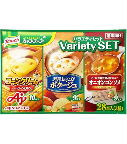 Amazon | Ajinomoto クノール カップスープ 野菜のポタージュ 3種21本