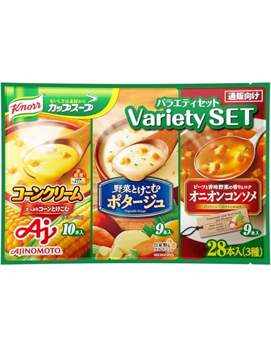 Amazon | Ajinomoto クノール カップスープ 野菜のポタージュ 3種21本