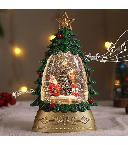 Amazon.co.jp: スノードーム クリスマス LEDライト オルゴール