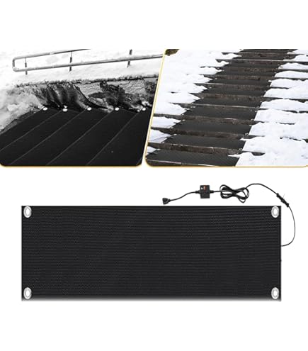 Amazon.co.jp: 家庭用電源対応 融雪アルミマット 4m×50cm 最大 50