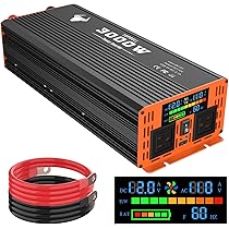 Amazon.co.jp: 3000ワットパワーインバーター、車/家庭用12V DC