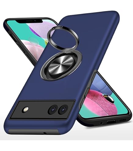 Amazon.co.jp: Google Pixel 6A ケース リング付き PC TPU 耐衝撃 衝撃