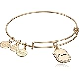 Alex and Ani Because I Love You Expandable Wire Bangle Bracelet for Women, Meaningful Charms, 2 to 3.5 in, 3 5 inch, no Gemst