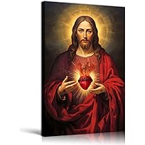 イエス・キリストの宗教画　絶版ポスター　額付き　B2サイズ イエス・キリストの宗教画 絶版ポスター 額付き B2サイズ Amazon