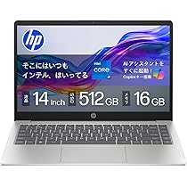 HPノートパソコン(13インチ) Amazon.co.jp: HP ノートパソコン 14-ep 第13世代 インテル Core