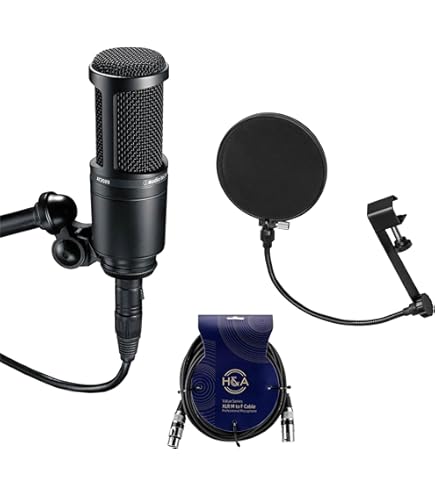 Amazon.co.jp: YOUSHARES AT2020 マイクスタンド ポップフィルター付き