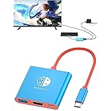 【新型】Switch ドック 直接にTV出力 Dnkeaur Steam Deckゲーム機本体 HD変換/TV/テーブルモード ニンテンドースイッチ Switch OLEDドック HDMI変換アダプター4K@30Hz テレビ接続ケーブル Type-C